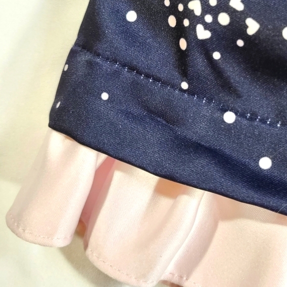 Park Bench Kids Dress Navy Pink Hearts Sleeveless size 4T - Picture 5 of 8